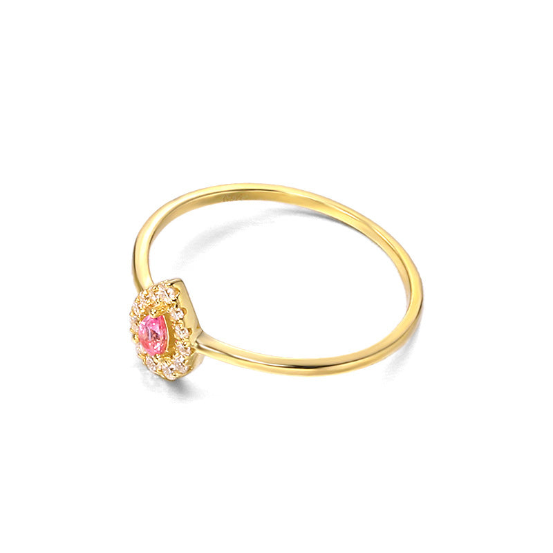 9K Gold Waterdrop Gemstone Ring | Unique & Elegant Design, Perfect for Everyday Wear or Special Occasions, Timeless Jewelry for Women