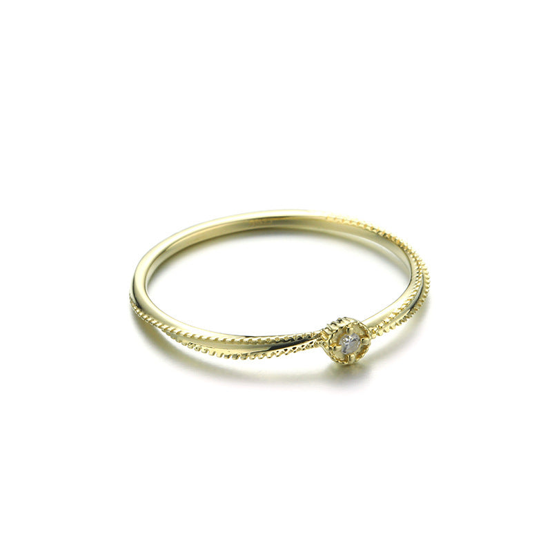 9K /14k/18k Gold Minimalist Engagement Ring for Women | Elegant & Delicate, Perfect for Everyday Wear, Timeless & Versatile Jewelry