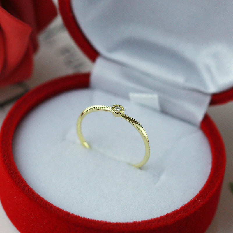 9K /14k/18k Gold Minimalist Engagement Ring for Women | Elegant & Delicate, Perfect for Everyday Wear, Timeless & Versatile Jewelry