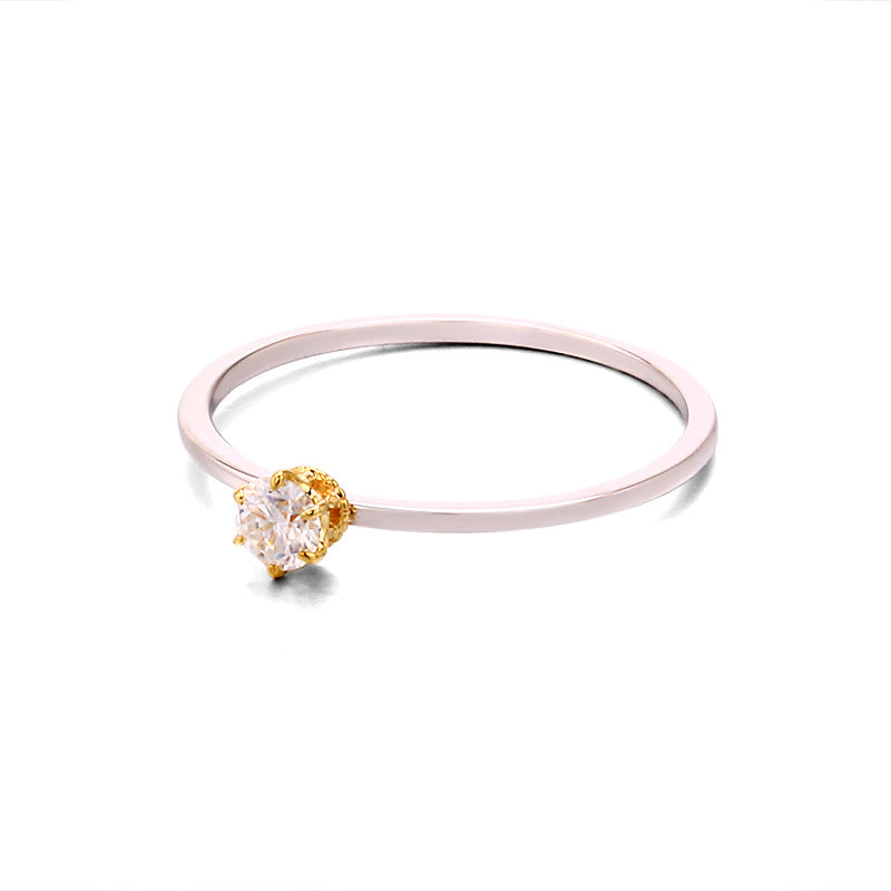 10K Gold Classic Six-Prong Moissanite Ring | Timeless & Elegant, Perfect for Engagement, Wedding, and Anniversary Gifts, Romantic Jewelry for Women, Ideal for Valentine’s Day