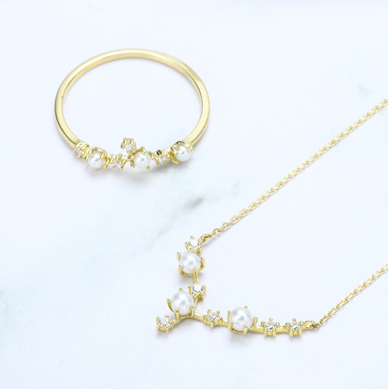 9K Gold Big Dipper Zodiac Necklace