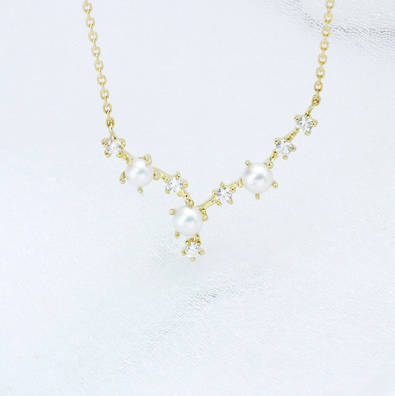 9K Gold Big Dipper Zodiac Necklace