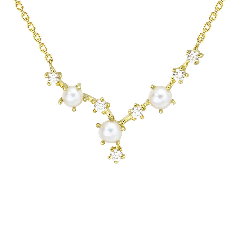 9K Gold Big Dipper Zodiac Necklace