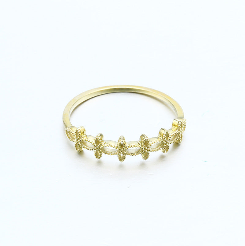 9K Gold Layering Ring for Women